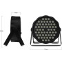 Audibax Austin 27 - Foco LED para Discoteca - Foco Profesional Móvil - Equipado con 54 Luces LED RGBW de 0,5W - Sincornización