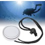 KIMISS Espejo de Buceo, HSJ 928 Retrovisor de 360 ​​Grados Profesional Fácil de Transportar Snorkel y Almacenar Pequeño para