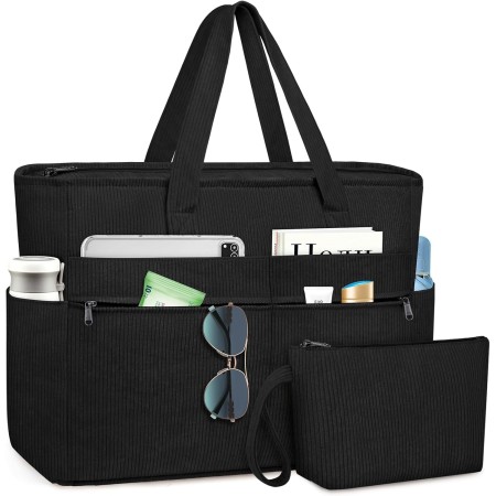 WACCET Bolsa de Playa Grande Mujer, Bolso de Playa Impermeable con Cremallera Bolso Playa Grande XXL Familiar 50L Plegable y