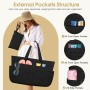 WACCET Bolsa de Playa Grande Mujer, Bolso de Playa Impermeable con Cremallera Bolso Playa Grande XXL Familiar 50L Plegable y