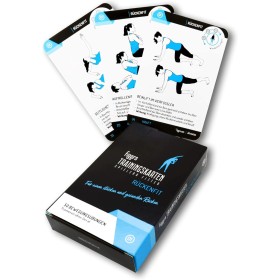 Figgrs Training Cards en alemán - Rückenfit I 50 ejercicios de fitness para una espalda fuerte y sana I entrenamiento de espalda