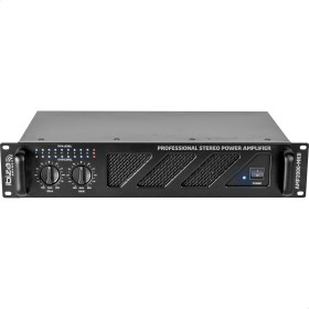 Ibiza - AMP2000-MKII - Amplificador PA profesional 2x1500W con entradas XLR/Jack y salidas Speakon/Born - 19" Rackable - Negro