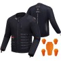 IRON JIA'S Chaqueta Moto Hombre con Hombreras, Coderas, Espaldares CE, Transpirable y a la Moda, Equipo de Protección para Moto