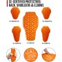 IRON JIA'S Chaqueta Moto Hombre con Hombreras, Coderas, Espaldares CE, Transpirable y a la Moda, Equipo de Protección para Moto