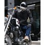 IRON JIA'S Chaqueta Moto Hombre con Hombreras, Coderas, Espaldares CE, Transpirable y a la Moda, Equipo de Protección para Moto
