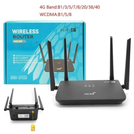 Enrutador Wifi6 de 300Mbps, módem CPE 4G LTE, enrutador Wifi CP107 LTE