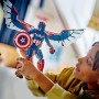 LEGO Marvel Figura para Construir: Nuevo Capitán América de Acción, Juguete de Superhéroes, Regalo de Vengadores para Niños y