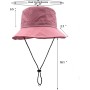 lifwimner Plegable Sombrero de Pescador Mujer Hombre Impermeable Sombrero de Sol Verano Playa Gorra Unisex con