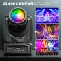 Mini 60W Beam Cabeza Móvil Luces de Escenario, RGBW LED Luces de Fiesta dmx512 Control de Sonido Equipo de Iluminación
