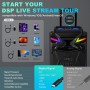 6,5 Pulgadas Altavoz DSP Karaoke Profesional con 2 micrófonos inalámbricos para TV, Máquina Bluetooth portátil con