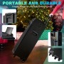 6,5 Pulgadas Altavoz DSP Karaoke Profesional con 2 micrófonos inalámbricos para TV, Máquina Bluetooth portátil con