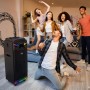 6,5 Pulgadas Altavoz DSP Karaoke Profesional con 2 micrófonos inalámbricos para TV, Máquina Bluetooth portátil con