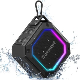 Tronsmart Groove 2 Altavoz Portátiles, Bluetooth 5.3, Luces Led con 18 Horas de Reproducción, Impermeable IPX7, para Smartphone,