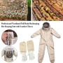 Bozaap Traje de abeja con guantes, trajes protectores de apicultura, traje profesional de apicultura para hombres y mujeres,