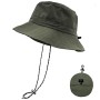 lifwimner Plegable Sombrero de Pescador Mujer Hombre Impermeable Sombrero de Sol Verano Playa Gorra Unisex con