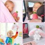 OSDUE Conejito de Peluche, Juguete de Peluche de Conejito Reversible, Conejito de Fresa de Zanahoria, Almohada de Fresa de