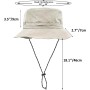 lifwimner Plegable Sombrero de Pescador Mujer Hombre Impermeable Sombrero de Sol Verano Playa Gorra Unisex con