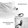 lifwimner Plegable Sombrero de Pescador Mujer Hombre Impermeable Sombrero de Sol Verano Playa Gorra Unisex con