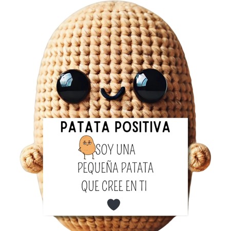 Patata Positiva - Regalo Original y Divertido para Mujeres y Hombres | Peluche Motivador con Mensaje Inspirador Soy una pequeña
