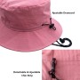 lifwimner Plegable Sombrero de Pescador Mujer Hombre Impermeable Sombrero de Sol Verano Playa Gorra Unisex con
