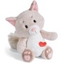 NICI Love Gato Esponjoso 25cm Gris sostenible Hecho de Suave Peluche, para Jugar y abrazar, para niños y Adultos, una Gran Idea