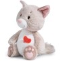 NICI Love Gato Esponjoso 25cm Gris sostenible Hecho de Suave Peluche, para Jugar y abrazar, para niños y Adultos, una Gran Idea