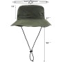 lifwimner Plegable Sombrero de Pescador Mujer Hombre Impermeable Sombrero de Sol Verano Playa Gorra Unisex con