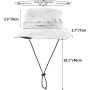 lifwimner Plegable Sombrero de Pescador Mujer Hombre Impermeable Sombrero de Sol Verano Playa Gorra Unisex con