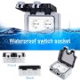 Frasheng Enchufe de Pared Impermeable IP66, de ABS, Toma de Corriente para Exteriores, con Conector de Cable y Tapa Abatible,