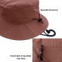 lifwimner Plegable Sombrero de Pescador Mujer Hombre Impermeable Sombrero de Sol Verano Playa Gorra Unisex con