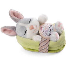 NICI Animal de Peluche Conejo Gris 12 cm – Animal de Peluche Suave en Cestita para Mimar y Jugar, Niños y Adultos, 48706, para