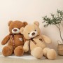 YunNasi Oso Peluche Gigante Osito de Peluche Grande Teddy Bear de Felpa con Corazón e Cinta 80cm/31.5 Inches Marrón