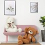 YunNasi Oso Peluche Gigante Osito de Peluche Grande Teddy Bear de Felpa con Corazón e Cinta 80cm/31.5 Inches Marrón