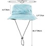 lifwimner Plegable Sombrero de Pescador Mujer Hombre Impermeable Sombrero de Sol Verano Playa Gorra Unisex con