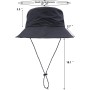 lifwimner Plegable Sombrero de Pescador Mujer Hombre Impermeable Sombrero de Sol Verano Playa Gorra Unisex con