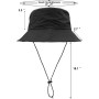 lifwimner Plegable Sombrero de Pescador Mujer Hombre Impermeable Sombrero de Sol Verano Playa Gorra Unisex con