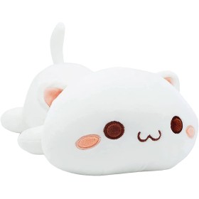Peluche Gato, Animales de Peluche, Juguetes de Peluche, Muñeca de Felpa, Suave Almohada para Abrazar Dormir, Cojín Trasero