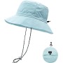 lifwimner Plegable Sombrero de Pescador Mujer Hombre Impermeable Sombrero de Sol Verano Playa Gorra Unisex con