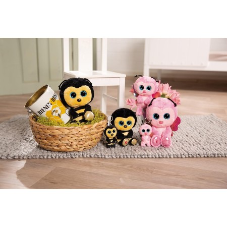 NICI- Peluche GLUBSCHIS Abeja Mariposa Lilli Papilli 25cm, Color Rosa (48737)