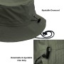lifwimner Plegable Sombrero de Pescador Mujer Hombre Impermeable Sombrero de Sol Verano Playa Gorra Unisex con