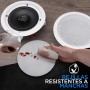 Pyle Altavoces empotrables, Pared, Techo, 6.5”, 200W, Dos vias, Tweeter de polimero, Estereo