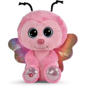 NICI- Peluche GLUBSCHIS Abeja Mariposa Lilli Papilli 25cm, Color Rosa (48737)