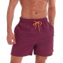JustSun Bañador Hombre con Bolsillo Cremallera Surferos Impermeable Secado Rápido con Forro de Malla