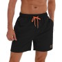 JustSun Bañador Hombre con Bolsillo Cremallera Surferos Impermeable Secado Rápido con Forro de Malla