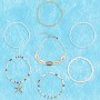 Mikovivi 7 piezas Pulseras de Verano para Mujeres, Pulseras de Surf Heishi Estrellas de Mar Conchas Boho Cuentas Pulseras de la