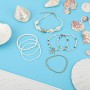 Mikovivi 7 piezas Pulseras de Verano para Mujeres, Pulseras de Surf Heishi Estrellas de Mar Conchas Boho Cuentas Pulseras de la