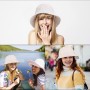 Sibba Sombrero de Cubo Plegable para Sol Verano Playa Pescador Gorra Cabeza Grande ala de Golf Accesorios Refrigeración Moda