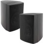 Altavoces de 2 vías negros, par, altavoces de pared para sistema estéreo HiFi de cine en casa, 40 vatios 8 ohmios