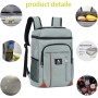 Mochila Nevera Isotermica Bolsa Refrigeradora Equipo Térmico Impermeable para Mantener Frío Caliente Comidas y Bebidas para la