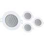 HAVA Juego de 4 altavoces empotrables totalmente metálicos, diseño halógeno, empotrable, 60 mm
